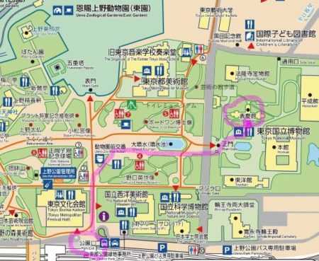 東京国立博物館・地図マーカー